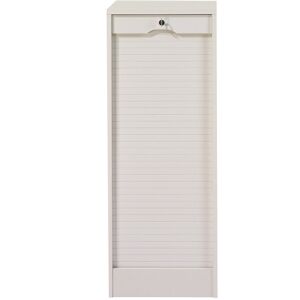 Rebrilliant Caulkins 1 Door Tambour Unit White 108.4cm H X 41.4cm W X 44cm D Rebrilliant Caulkins 1 Door Tambour Unit White 108.4cm H X 41.4cm W X 44cm D