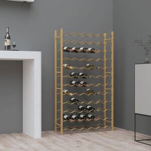 Canora Grey Jarrard 48 Bottle Wine Rack Gold 117cm H x 64cm W x 22cm D Canora Grey Jarrard 48 Bottle Wine Rack Gold 117cm H x 64cm W x 22cm D
