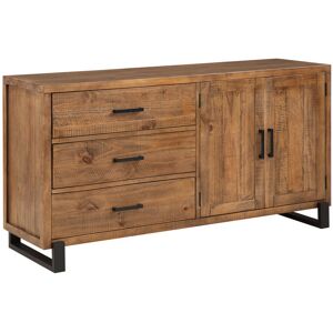 Borough Wharf Kitson 150 Cm 2 Door 3 Drawer Sideboard Brown 80cm H X 150cm W X 44cm D Borough Wharf Kitson 150 Cm 2 Door 3 Drawer Sideboard Brown 80cm H X 150cm W X 44cm D