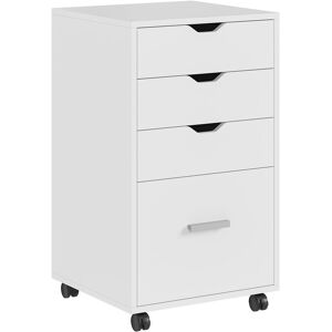 17 Stories Navena 42cm Wide 4 -Drawer Mobile File Cabinet, 4 Wheels Filing Cabinets for Home & Office White 73cm H X 42cm W X 40cm D 17 Stories Navena 42cm Wide 4 -Drawer Mobile File Cabinet, 4 Wheels Filing Cabinets for Home & Office White 73cm H X 42cm W X 40cm D