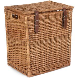 17 Stories Wicker Vintner Hamper Storage Basket Natural 44cm H x 39cm W x 29cm D 17 Stories Wicker Vintner Hamper Storage Basket Natural 44cm H x 39cm W x 29cm D