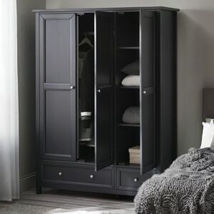 Harriet Bee Vandiver 3 Door Sliding Corner Wardrobe Lacquer;Lacquer 190cm H X 141cm W X 55cm D Harriet Bee Vandiver 3 Door Sliding Corner Wardrobe Lacquer;Lacquer 190cm H X 141cm W X 55cm D