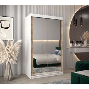 Latitude Run Abb 2 Door Manufactured Wood Wardrobe White Matt 200cm H X 120cm W X 62cm D Latitude Run Abb 2 Door Manufactured Wood Wardrobe White Matt 200cm H X 120cm W X 62cm D