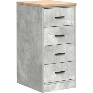 Fleur De Lis Living Garage Storage Cabinet Artisan Oak 40X51x85 Cm Solid Wood Pine Concrete Grey 85cm H X 40cm W X 51cm D Fleur De Lis Living Garage Storage Cabinet Artisan Oak 40X51x85 Cm Solid Wood Pine Concrete Grey 85cm H X 40cm W X 51cm D