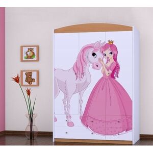 Zoomie Kids Javonte 3 Door Wardrobe Brown 180cm H X 133cm W X 54cm D Zoomie Kids Javonte 3 Door Wardrobe Brown 180cm H X 133cm W X 54cm D