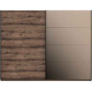 Mercury Ellesborough 2 Door Sliding Wardrobe Brown 209.7cm H X 269.9cm W X 61.2cm D Mercury Ellesborough 2 Door Sliding Wardrobe Brown 209.7cm H X 269.9cm W X 61.2cm D