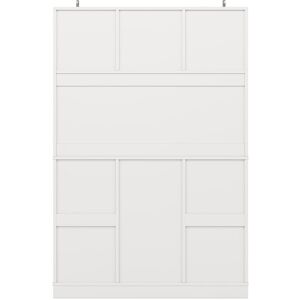 Brambly Cottage Display Cabinet With 4 Doors, 2 Drawers And Wine Rack Black White 188cm H X 120cm W X 40cm D Brambly Cottage Display Cabinet With 4 Doors, 2 Drawers And Wine Rack Black White 188cm H X 120cm W X 40cm D