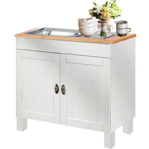 Brayden Studio Edgarton 100cm Free-Standing Vanity Unit Base White/Honey 85cm H X 100cm W X 50cm D Brayden Studio Edgarton 100cm Free-Standing Vanity Unit Base White/Honey 85cm H X 100cm W X 50cm D