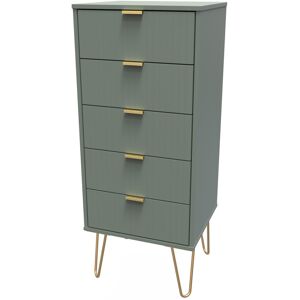 Canora Grey Fully Assembled Alcibades 5 - Drawer Chest of Drawers Reed Green 107.5cm H X 39.5cm W X 41.5cm D Canora Grey Fully Assembled Alcibades 5 - Drawer Chest of Drawers Reed Green 107.5cm H X 39.5cm W X 41.5cm D