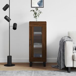 17 Stories Maquisha Display Cabinet Brown Oak 90cm H X 34.5cm W X 34cm D 17 Stories Maquisha Display Cabinet Brown Oak 90cm H X 34.5cm W X 34cm D