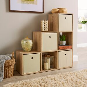 Ebern Designs Steinmetz 321 Cube Storage Bookcase Unit Oak 90cm H X 90cm W X 30cm D Ebern Designs Steinmetz 321 Cube Storage Bookcase Unit Oak 90cm H X 90cm W X 30cm D