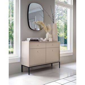 Latitude Run Lorris 2 Drawer 104Cm W Combi Chest Beige/Black 83cm H X 104cm W X 39cm D Latitude Run Lorris 2 Drawer 104Cm W Combi Chest Beige/Black 83cm H X 104cm W X 39cm D