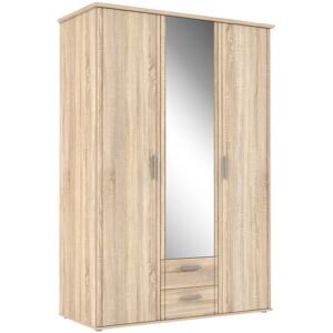 17 Stories Raphel 3 Door Manufactured Wood Wardrobe Silver 200.8cm H X 139.2cm W X 59.6cm D 17 Stories Raphel 3 Door Manufactured Wood Wardrobe Silver 200.8cm H X 139.2cm W X 59.6cm D