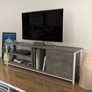 Blue Elephant Marque TV Stand for TVs up to 70" White/Dark Oak 70" Blue Elephant Marque TV Stand for TVs up to 70" White/Dark Oak 70"
