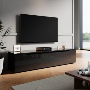 17 Stories 140×35×30cm TV cabinet,RGB LED light strip,Stand for TVs up to 55" Black 55" 17 Stories 140×35×30cm TV cabinet,RGB LED light strip,Stand for TVs up to 55" Black 55"