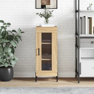 17 Stories Markaylah Display Cabinet Sonoma Oak 90cm H X 34.5cm W X 34cm D 17 Stories Markaylah Display Cabinet Sonoma Oak 90cm H X 34.5cm W X 34cm D