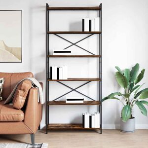 Borough Wharf Bookcase Black Oak 80 X 30 X 153 Cm Engineered Wood Brown (5 Shelves) 188cm H x 80cm W x 30cm D Borough Wharf Bookcase Black Oak 80 X 30 X 153 Cm Engineered Wood Brown (5 Shelves) 188cm H x 80cm W x 30cm D