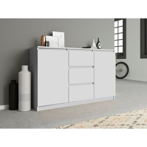 Wade Logan Lecuyer 3 Drawer Chest White 75cm H X 120cm W X 40cm D Wade Logan Lecuyer 3 Drawer Chest White 75cm H X 120cm W X 40cm D