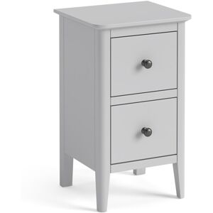 August Grove Hartford 2 Drawer Bedside Table Grey/Black 59cm H X 35cm W X 32cm D August Grove Hartford 2 Drawer Bedside Table Grey/Black 59cm H X 35cm W X 32cm D