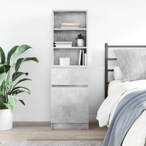 Ebern Designs Bedside Cabinet 39X35x125 Cm Engineered Wood Concrete Grey 125cm H X 39cm W X 35cm D Ebern Designs Bedside Cabinet 39X35x125 Cm Engineered Wood Concrete Grey 125cm H X 39cm W X 35cm D