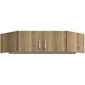 17 Stories Extention for Corner Wardrobe with 2 Doors, Engineered Wood,165.2cm W x 38.1cm H x 54.2cm D Mauvella oak 38.1cm H X 165.2cm W X 54.2cm D 17 Stories Extention for Corner Wardrobe with 2 Doors, Engineered Wood,165.2cm W x 38.1cm H x 54.2cm D Mauvella oak 38.1cm H X 165.2cm W X 54.2cm D