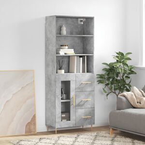 17 Stories Mithalesh 69.5cm Sideboard Concrete Grey 180cm H X 69.5cm W X 34cm D 17 Stories Mithalesh 69.5cm Sideboard Concrete Grey 180cm H X 69.5cm W X 34cm D