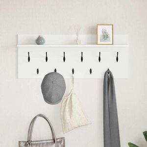 Latitude Run Wall-Mounted Coat Rack With Shelf Engineered Wood White 12cm H X 100cm W X 40cm D Latitude Run Wall-Mounted Coat Rack With Shelf Engineered Wood White 12cm H X 100cm W X 40cm D