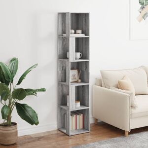 Latitude Run Kynesha Corner Bookcase Grey Sonoma 164.5cm H X 33cm W X 33cm D Latitude Run Kynesha Corner Bookcase Grey Sonoma 164.5cm H X 33cm W X 33cm D
