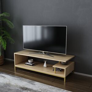 Blue Elephant Reily TV Stand for TVs up to 50" Gold/Oak 50" Blue Elephant Reily TV Stand for TVs up to 50" Gold/Oak 50"