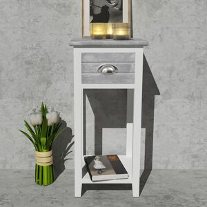 Brambly Cottage Ridenhour 1 Drawer Bedside Table Grey 63cm H X 30cm W X 30cm D Brambly Cottage Ridenhour 1 Drawer Bedside Table Grey 63cm H X 30cm W X 30cm D