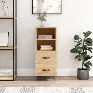 George Oliver Anaelle 2 - Drawer Chest of Drawers Sonoma Oak 90cm H X 34.5cm W X 34cm D George Oliver Anaelle 2 - Drawer Chest of Drawers Sonoma Oak 90cm H X 34.5cm W X 34cm D