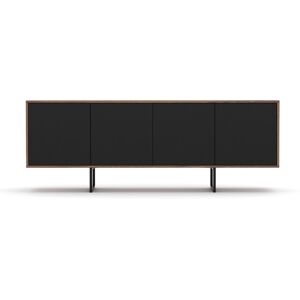 Ebern Designs Sideboard Largo Black/Walnut 74cm H X 204cm W X 42cm D Ebern Designs Sideboard Largo Black/Walnut 74cm H X 204cm W X 42cm D