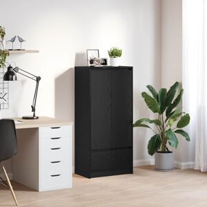 17 Stories Cabinet With Drawer 55.5X34x119.5 Cm Engineered Wood Black Oak 119.5cm H X 55.5cm W X 34cm D 17 Stories Cabinet With Drawer 55.5X34x119.5 Cm Engineered Wood Black Oak 119.5cm H X 55.5cm W X 34cm D