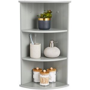 Lark Manor Garza 3 Piece Corner Accent Shelf Grey 61cm H X 25.5cm W X 25.5cm D Lark Manor Garza 3 Piece Corner Accent Shelf Grey 61cm H X 25.5cm W X 25.5cm D