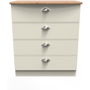 August Grove Fully Assembled Murier 4 Drawer Chest Cream Ash/Riviera Oak 88.5cm H X 76.5cm W X 41.5cm D August Grove Fully Assembled Murier 4 Drawer Chest Cream Ash/Riviera Oak 88.5cm H X 76.5cm W X 41.5cm D