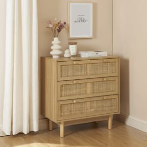 17 Stories Aleane 3 - Drawer Chest of Drawers Brown 80cm H X 78cm W X 39.5cm D 17 Stories Aleane 3 - Drawer Chest of Drawers Brown 80cm H X 78cm W X 39.5cm D