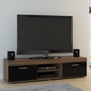 Zipcode Design Faning TV Stand for TVs up to 55" Walnut/Black 55" Zipcode Design Faning TV Stand for TVs up to 55" Walnut/Black 55"