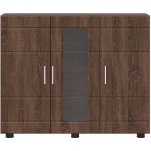 17 Stories Sideboard Grey Sonoma 88.5 X 30.5 X 73 Cm Engineered Wood Brown Oak 73cm H X 88.5cm W X 30.5cm D 17 Stories Sideboard Grey Sonoma 88.5 X 30.5 X 73 Cm Engineered Wood Brown Oak 73cm H X 88.5cm W X 30.5cm D