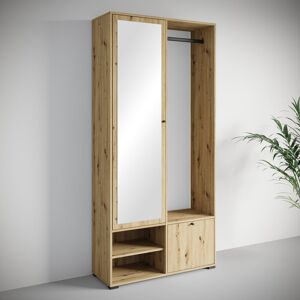 Gracie Oaks Hall Tree 90cm Wide with Shoe Storage Brown 190cm H X 90cm W X 33cm D Gracie Oaks Hall Tree 90cm Wide with Shoe Storage Brown 190cm H X 90cm W X 33cm D