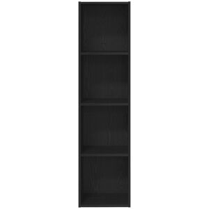 17 Stories Bookcase Black Oak Engineered Wood Black oak (4 Shelves) 143cm H x 36cm W x 30cm D 17 Stories Bookcase Black Oak Engineered Wood Black oak (4 Shelves) 143cm H x 36cm W x 30cm D