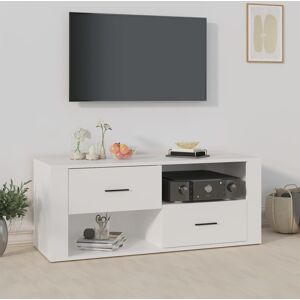 17 Stories TV Cabinet Sonoma Oak 100X35x40 Cm Engineered Wood White 43" 17 Stories TV Cabinet Sonoma Oak 100X35x40 Cm Engineered Wood White 43"
