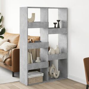 Latitude Run Amiliah 100cm W Bookcase Concrete grey 155.5cm H x 100cm W x 33cm D Latitude Run Amiliah 100cm W Bookcase Concrete grey 155.5cm H x 100cm W x 33cm D