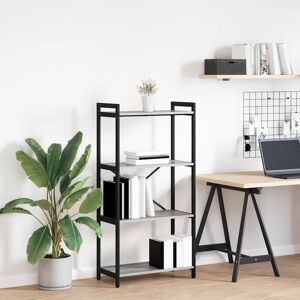 Borough Wharf Bookcase Black Oak 80 X 30 X 153 Cm Engineered Wood Grey (4 Shelves) 118cm H x 60cm W x 30cm D Borough Wharf Bookcase Black Oak 80 X 30 X 153 Cm Engineered Wood Grey (4 Shelves) 118cm H x 60cm W x 30cm D