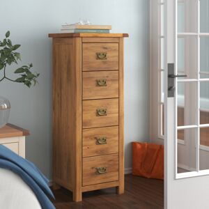 Lark Manor Elspeth 5 Drawer Chest of Drawers Brown 115cm H X 45cm W X 40cm D Lark Manor Elspeth 5 Drawer Chest of Drawers Brown 115cm H X 45cm W X 40cm D