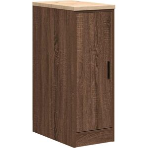 Lily Manor Solid Wood Single Storage Cabinet ( 85cm H x 30cm W x 51cm D) Brown Oak 85cm H X 30cm W X 51cm D Lily Manor Solid Wood Single Storage Cabinet ( 85cm H x 30cm W x 51cm D) Brown Oak 85cm H X 30cm W X 51cm D
