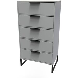 Brayden Studio Fully Assembled Aliscia 5 - Drawer Chest of Drawers Dusk Grey 108.9cm H X 39.5cm W X 41.5cm D Brayden Studio Fully Assembled Aliscia 5 - Drawer Chest of Drawers Dusk Grey 108.9cm H X 39.5cm W X 41.5cm D