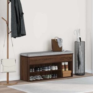 Borough Wharf Shoe Bench 102X30.5X45 Cm Engineered Wood Brown Oak Borough Wharf Shoe Bench 102X30.5X45 Cm Engineered Wood Brown Oak