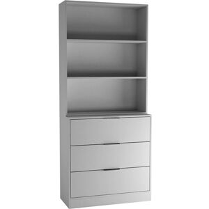 17 Stories Ophe 180 H x 60 W Bookcase Grey 180cm H X 60cm W X 35cm D 17 Stories Ophe 180 H x 60 W Bookcase Grey 180cm H X 60cm W X 35cm D