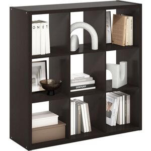 Latitude Run Leel Bookcase Dark Oak 111cm H x 111cm W x 37cm D Latitude Run Leel Bookcase Dark Oak 111cm H x 111cm W x 37cm D