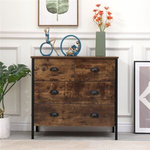 Borough Wharf Algiers 4 Drawer 79Cm W Chest Of Drawers Brown 75cm H X 79cm W X 35cm D Borough Wharf Algiers 4 Drawer 79Cm W Chest Of Drawers Brown 75cm H X 79cm W X 35cm D